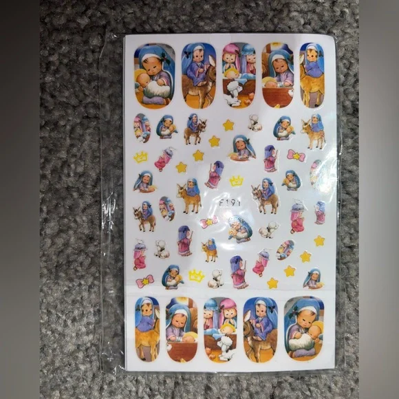 $1 CHRISTMAS NAIL STICKER SHEET. NEW. $1 WITH ANY $10 ORDER OR MORE - Picture 2 of 14